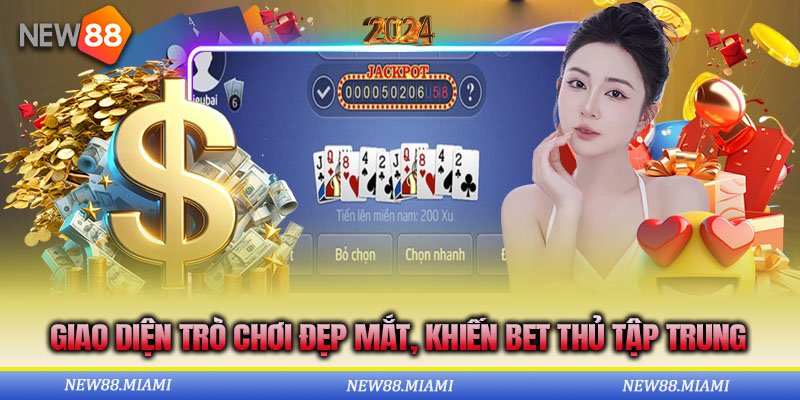Giao diện game sử dụng màu tím rất dịu mắt người chơi
